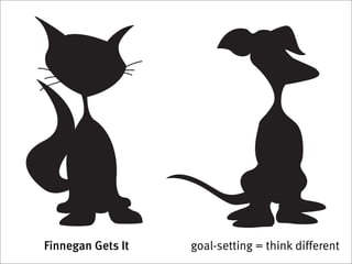 Finnegan Gets It   goal-setting = think different
 
