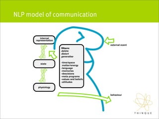 NLP model of communication
 