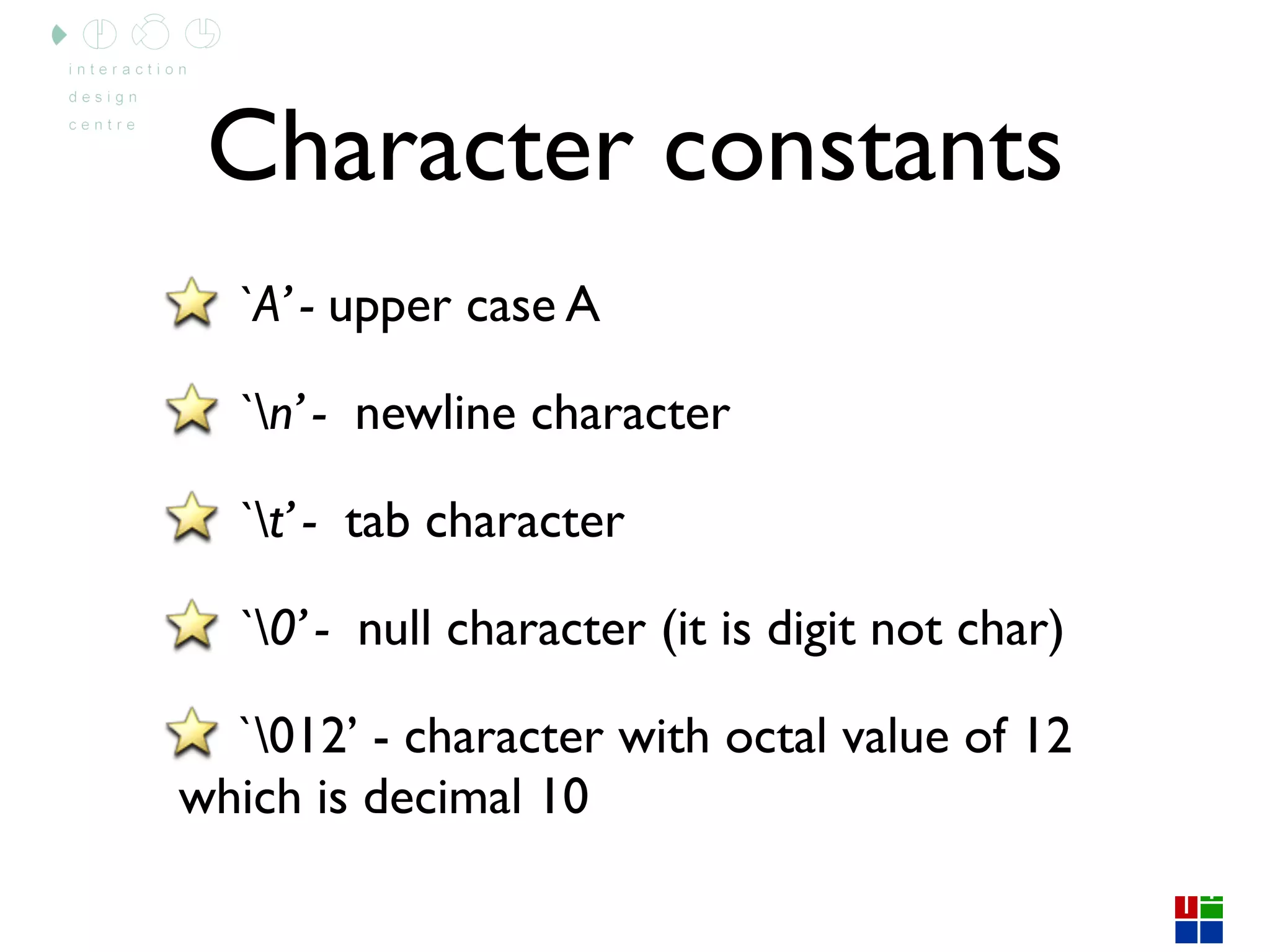 Arduino Lecture 4 - Interactive Media CS4062 Semester 2 2009