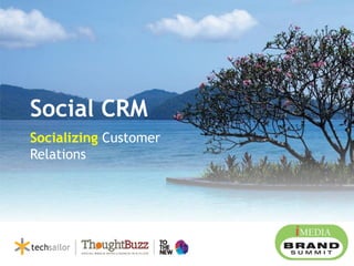 Social CRM
Socializing Customer
Relations
 