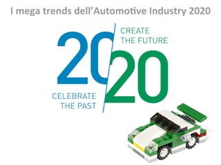 I	
  mega	
  trends	
  dell’Automo1ve	
  Industry	
  2020
 