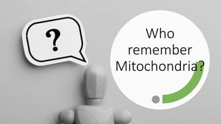 Who
remember
Mitochondria?
 