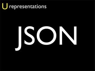 U representations


     JSON
 