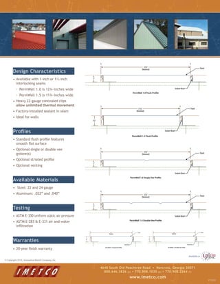Standing Seam Rib Closure Imetco Architectural Binder Digital Compressed | PDF