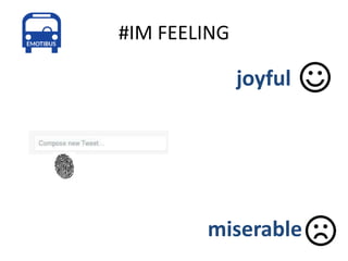 #IM FEELING
joyful
miserable
 