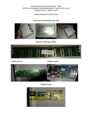 Imforme mantenimiento paicol