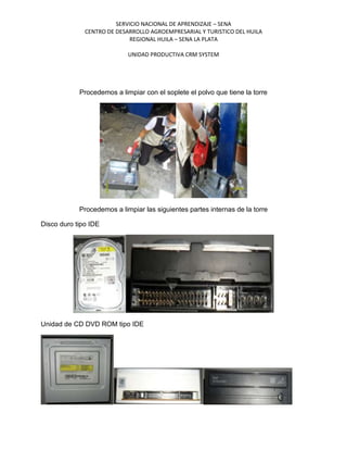 Imforme mantenimiento paicol