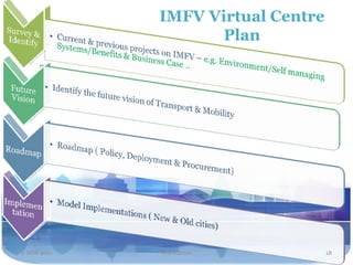 IMFV Virtual Centre
                   Plan




2 NOV 2011   Travel2020            18
 