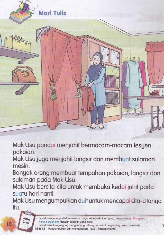 Buku Teks Bahasa Melayu Tahun 4  Bahasa melayu tahun 1 kata arah (buku