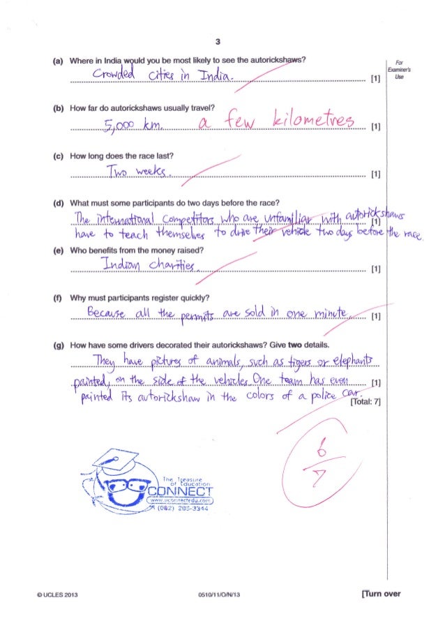 Igcse past paper october november 2013 key by uconnectedu