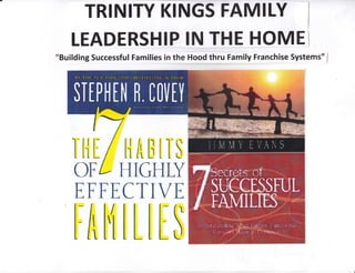 TRINITY KINGS FAMILY
LEADERSHIP !N THE HOME
"Building Successful Families in the Hood thru Family Franchise Systems" I
a
/ti AELIs
L. HIGHLY
FHCTIVE
HL[[$
EF
LI
 