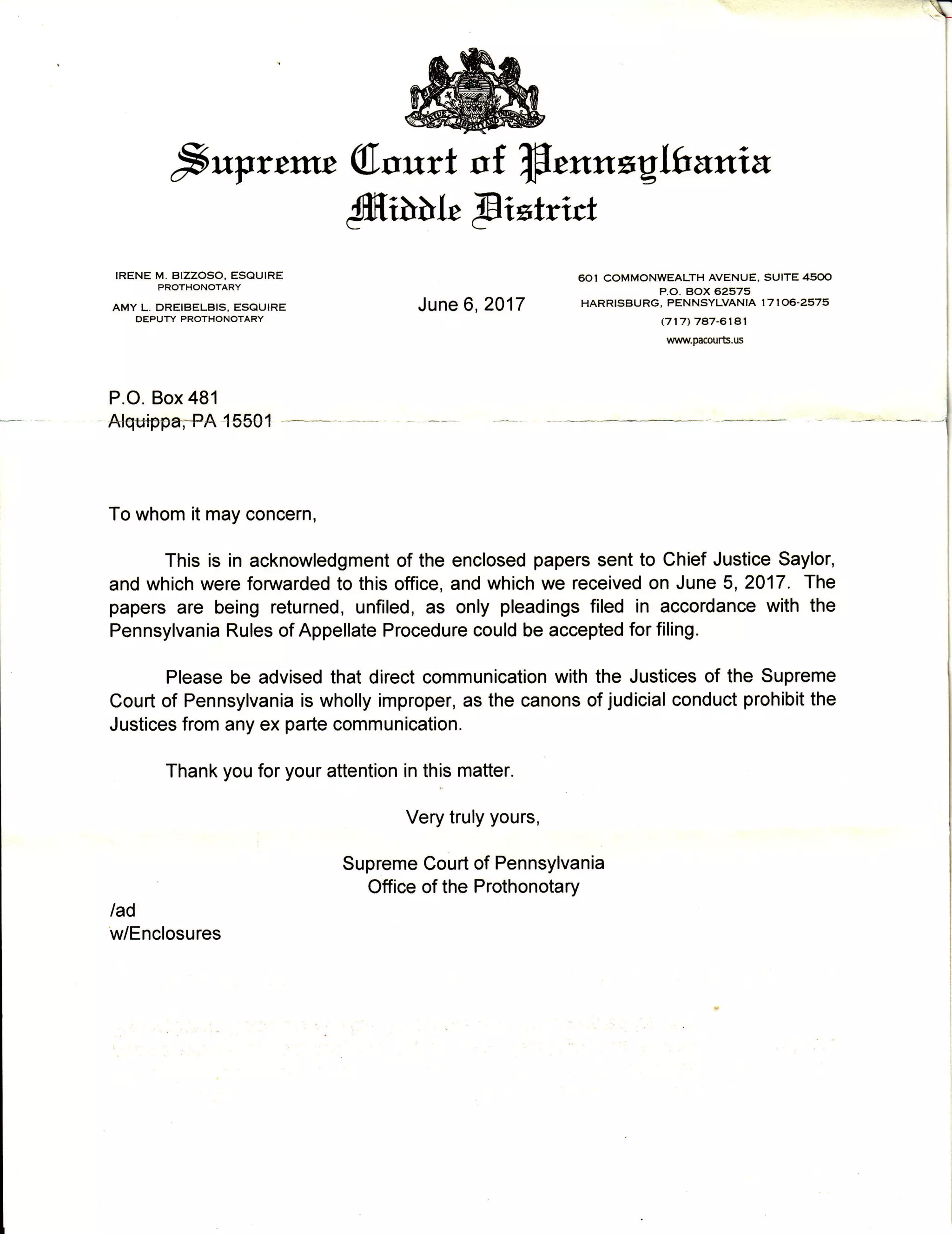 Trinity Kings World Leadership: Supreme Court of Pennsylvania(Middle