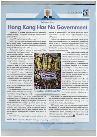 Hong Kong Has No Government