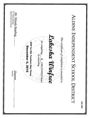 CPE/Invest Professional Certificates