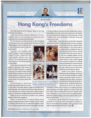 Hong Kong's Freedoms