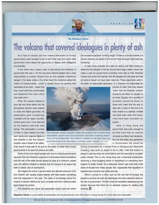 The volcano that covered ideologues in plenty of ash
