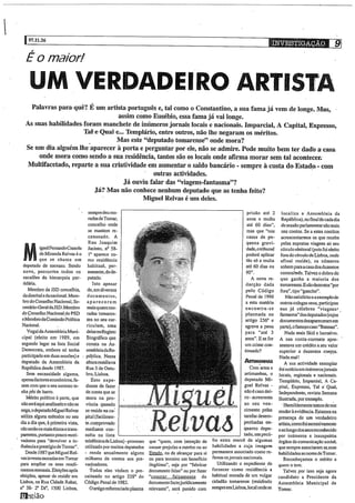 M.R. um verdadeiro artista