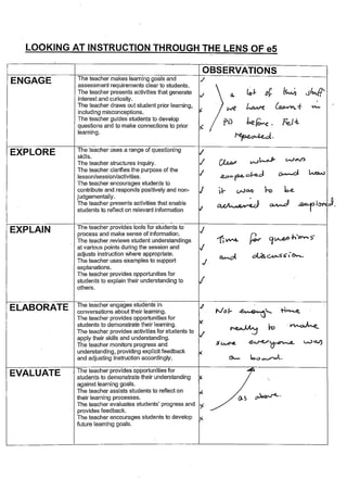 e5 Ultranet PD Observations - Assessment