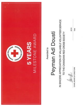 Canadian Red Cross-Peyman ADL DOUSTI HAGH