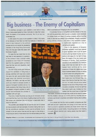 Big business - The Enemy of Capitalism