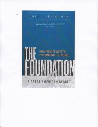 Trinity Kings World Leadership: Books of reference: The Foundation (How Private Wealth Is Changing The World)