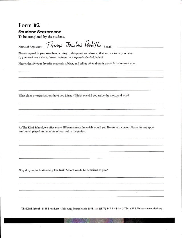 Student statement for graduation image