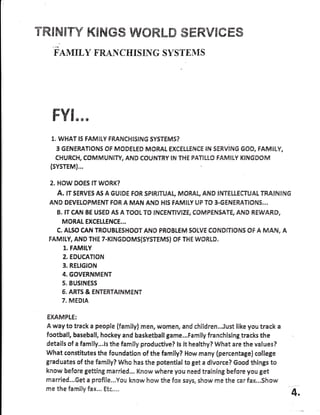 TRHruETY KEruGS W#ffiLffi SffiffiVHGffiS
FAMII,Y FRANCHISING SYSTEMS
FYE,"*
1." W9{AT 15 FAfi/n[LY FRANCHISING SVSTEfrnS?
...
