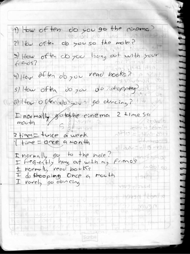 Segunda Parte Del Cuaderno De Ingles