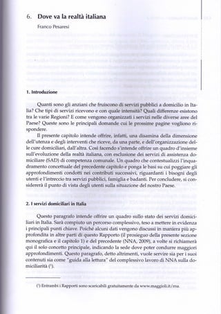 L'organizzazione dell'assistenza domiciliare integrata ADI