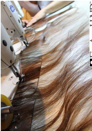 Blond Hair Wefting Process