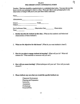 Revitalizing the Taechers Evaluation