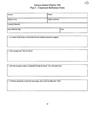 Revitalizing the Taechers Evaluation