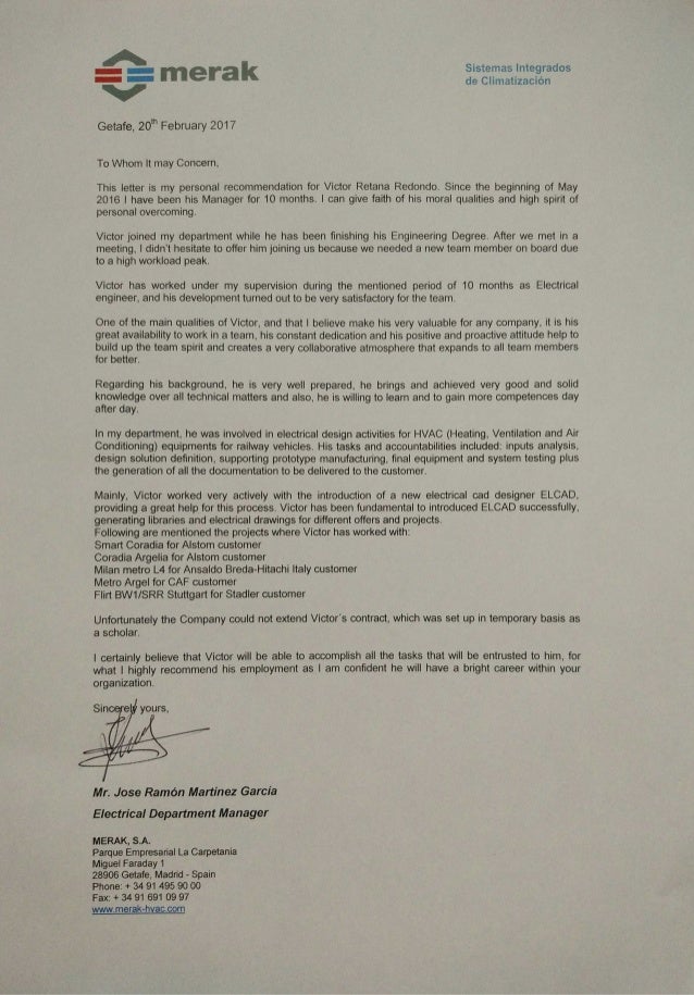 victor s recommendation letter up in the air letter of recommendation
