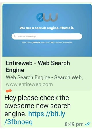 New search engine alternative for google