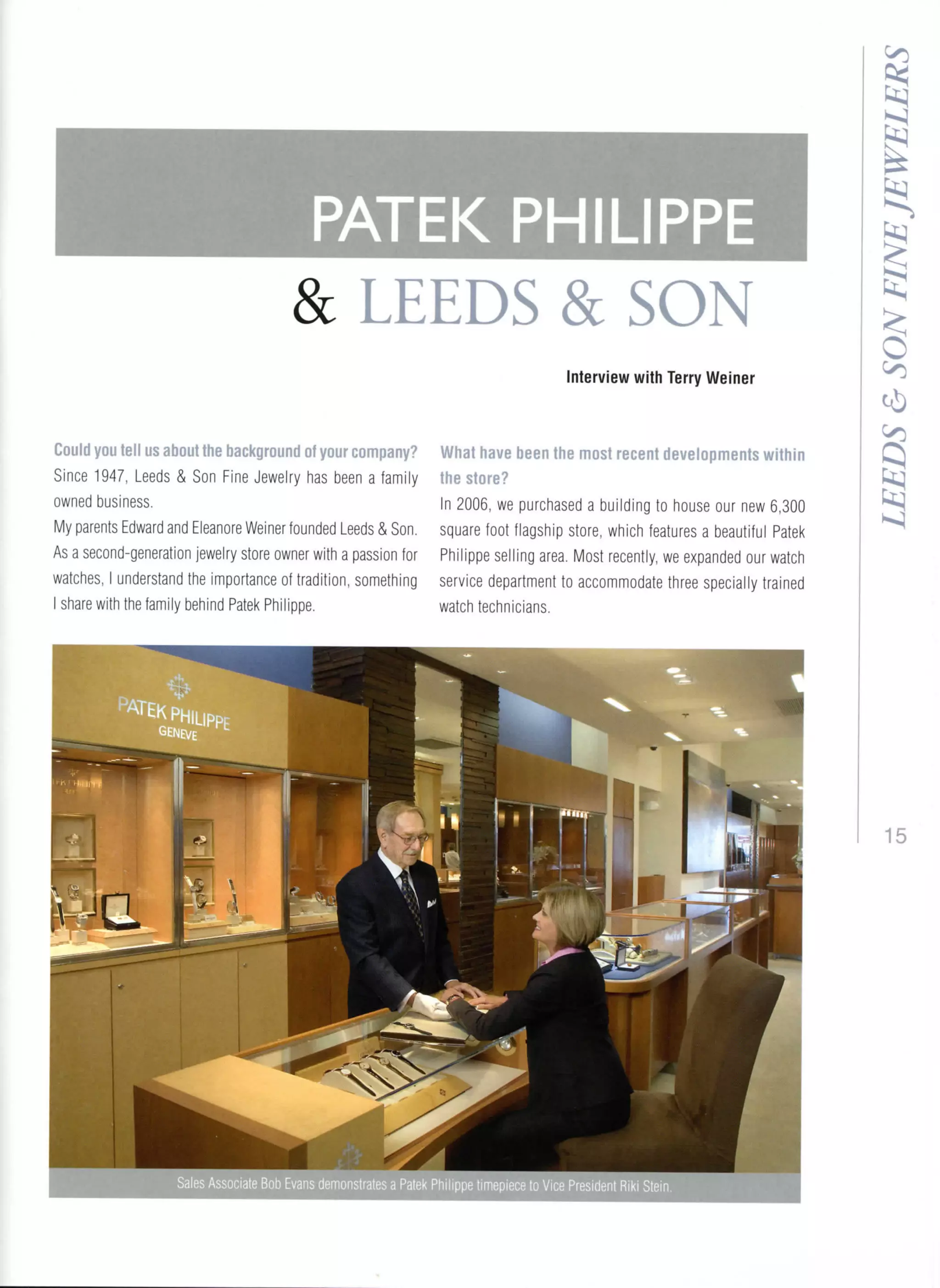 Patek Philippe Special Edition Magazine Leeds & Son Fine Jewelers PDF