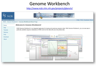 Genome Workbenchhttp://www.ncbi.nlm.nih.gov/projects/gbench/