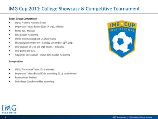 IMG Cup 2011: College Showcase & Competitive Tournament 