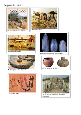 Imágenes del neolítico