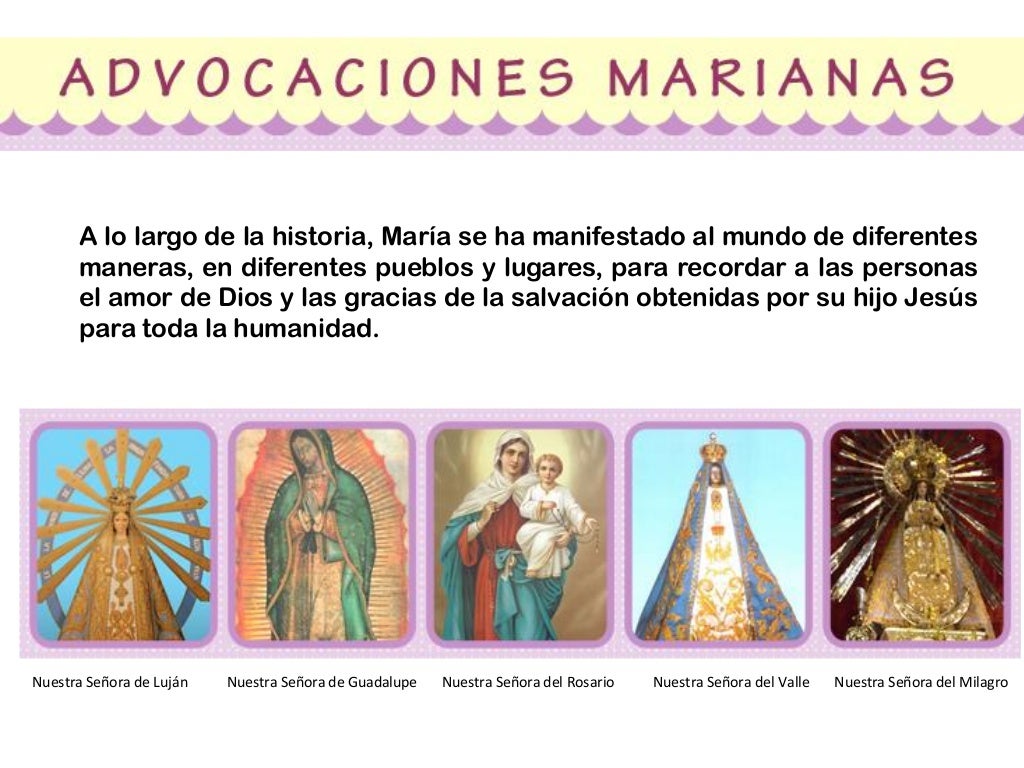 Advocaciones marianas Advocaciones marianas