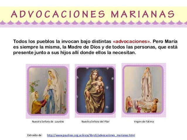 3 Advocaciones De La Virgen María