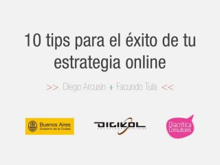 10 tips para el éxito de tu Estrategia Digital