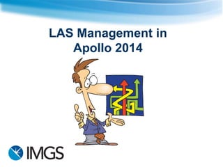 IMGS Geospatial User Group 2014 - Big data management with Apollo | PPT
