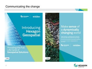 Geospatial Vision IMGS Geospatial User Group 2014: Hexagon Geospatial Vision, Mission and ...