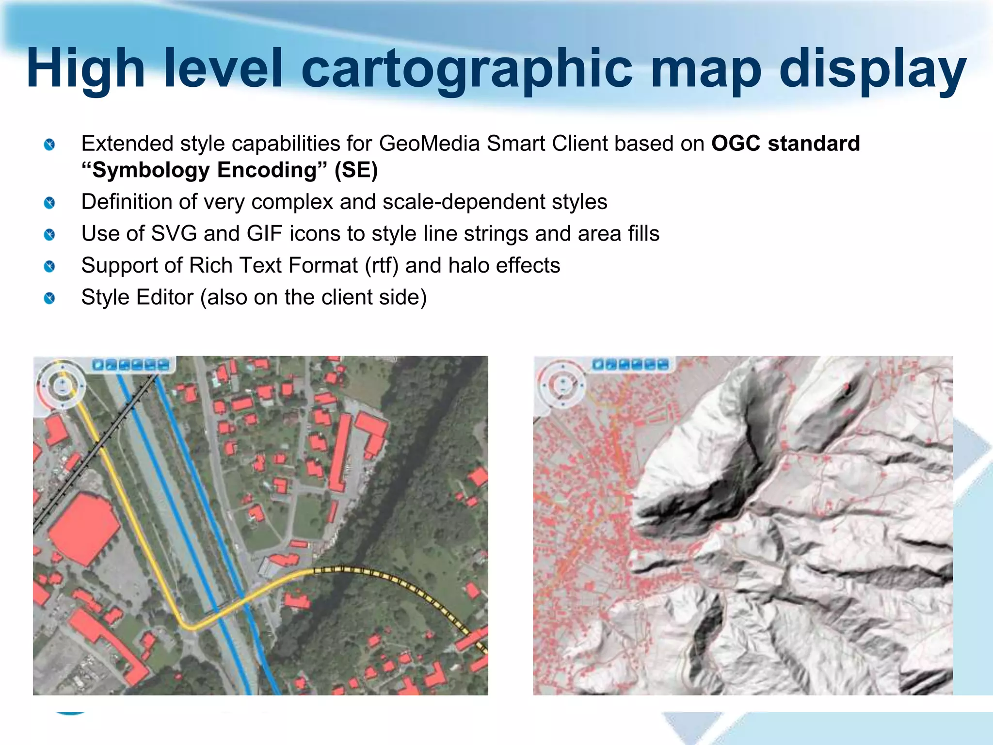 CAD functions
Easy-to-use (…”only” one optimized possibility)
Snapping (start-/end- point, vertex, mid point, orthogonal, intersection)
Auxiliary constructions (point, distance, polyline, extend-to, arc)
Object relations (parallel to, show relations, use existing geometry)
Capture and editing dialogs (e.g. input of x/y/z, distance lock, angle lock, …)
General functions (e.g. rotate, move, union, split…)
 