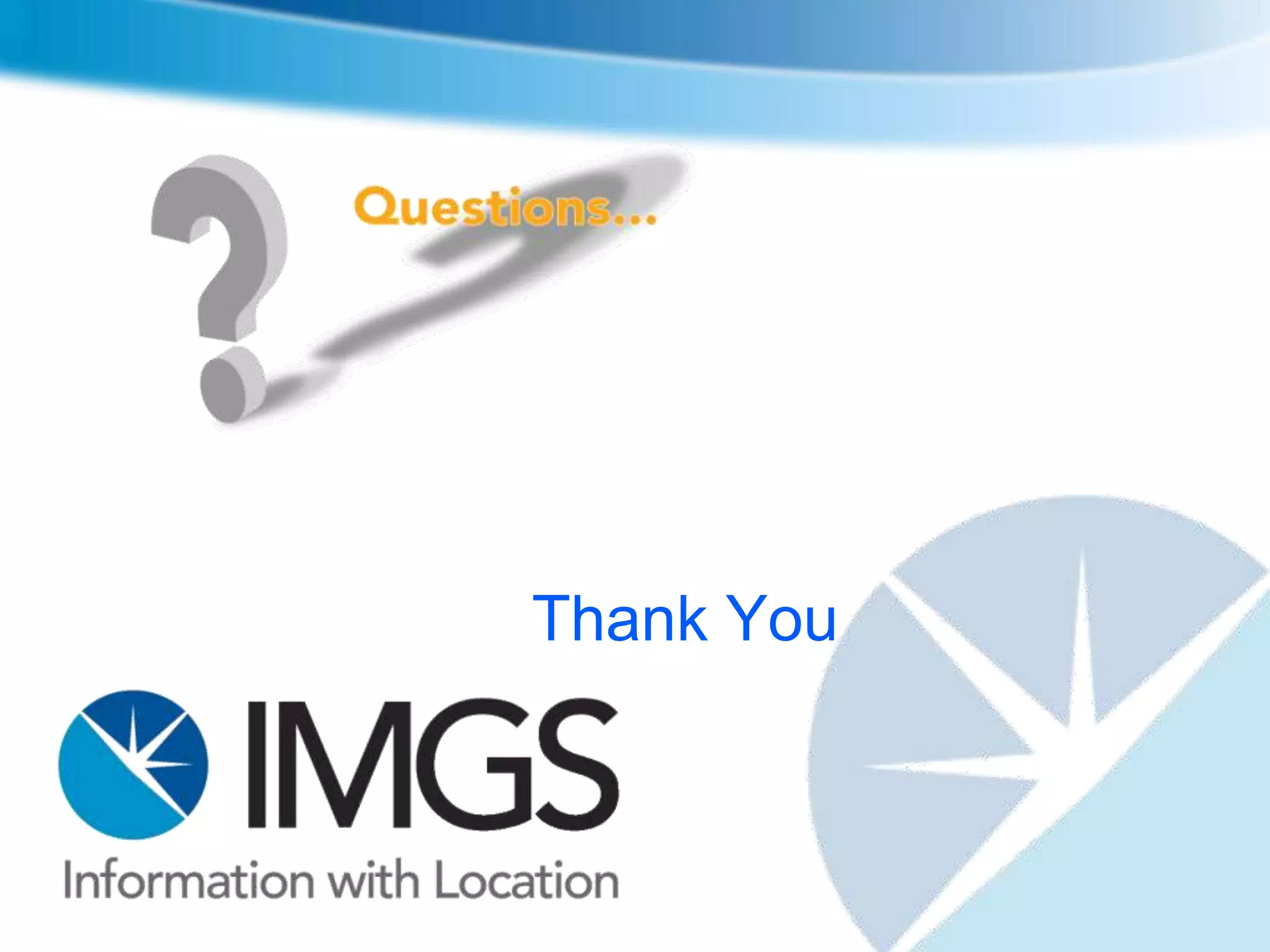 GeoMedia® Smart Client – Top 10
               characteristics
1.    Supports vector and raster data on the client side

2.    Very fast, intelligent geo-data caching & tiling (raster and vector) in use since 1999

3.    Modern map control for navigation & smooth (Google maps like) map loading

4.    No 3rd party dependencies on software, browser or operating system

5.    GeoMedia Smart Client can work offline - for mobile tasks or if connectivity is lost

6.    Capture, edit, redline, measure, server and client-side queries, bookmarks,…

7.    Advanced printing on the client side (including rotated views and up-to A0)

8.    Workflow Manager (including Form-Generator and Task-Dispatcher) to handle complex
      processes step-by-step (“rapid” project configuration and implementation)

9.    Proven interfaces to integrate Smart Client with other web- or desktop applications

10.   High-level enterprise administration for users, roles, rights, functions, projects, etc…
 