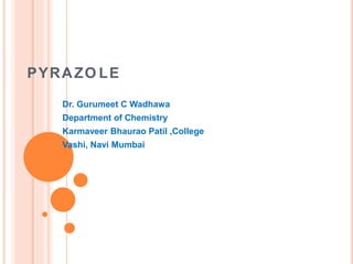 Imidazole pyrazole | PPTX