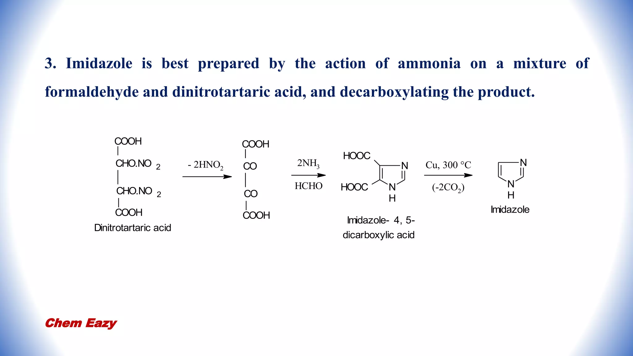 Imidazole - Synthesis of Imidazole - Reactions of Imidazole - Medicinal ...