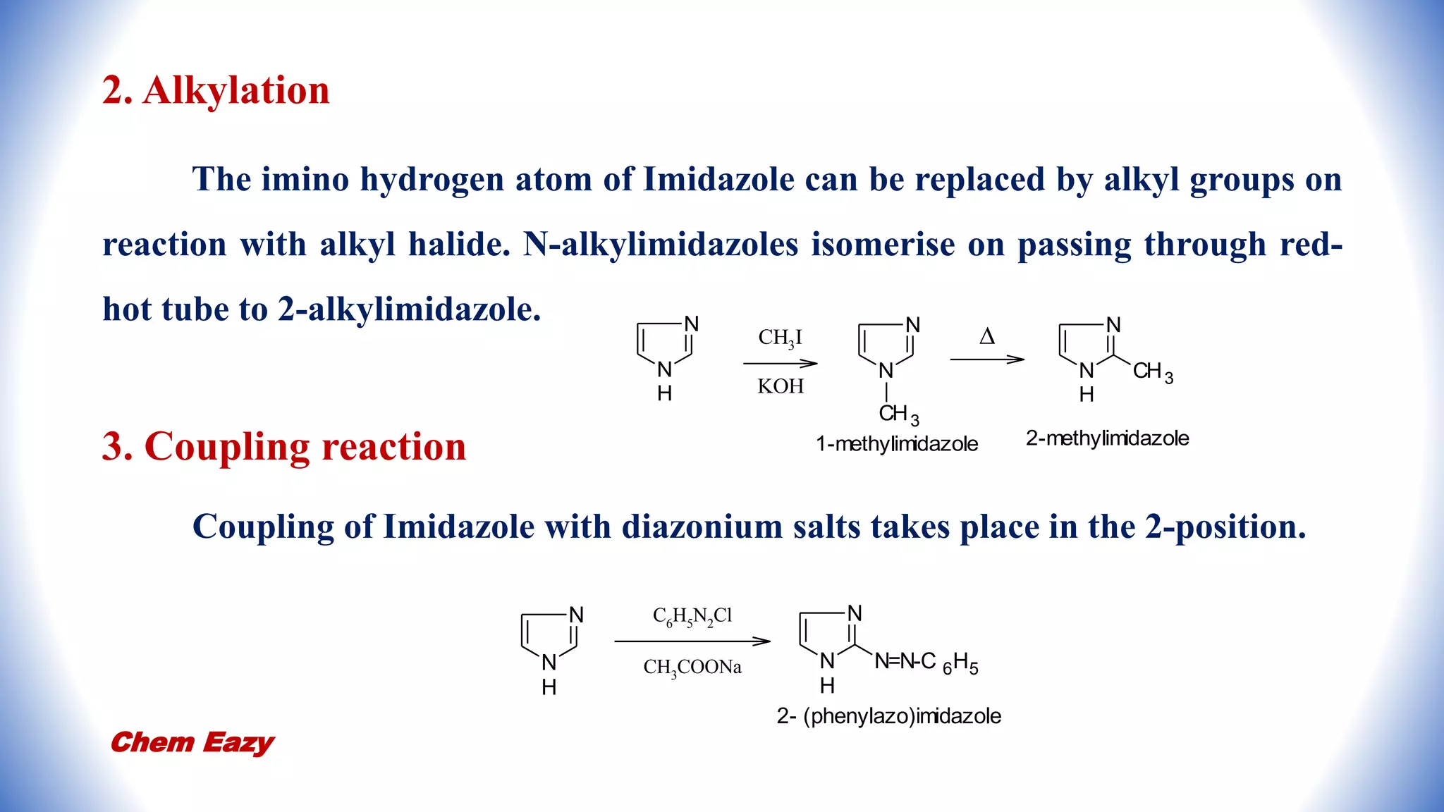Imidazole - Synthesis of Imidazole - Reactions of Imidazole - Medicinal ...