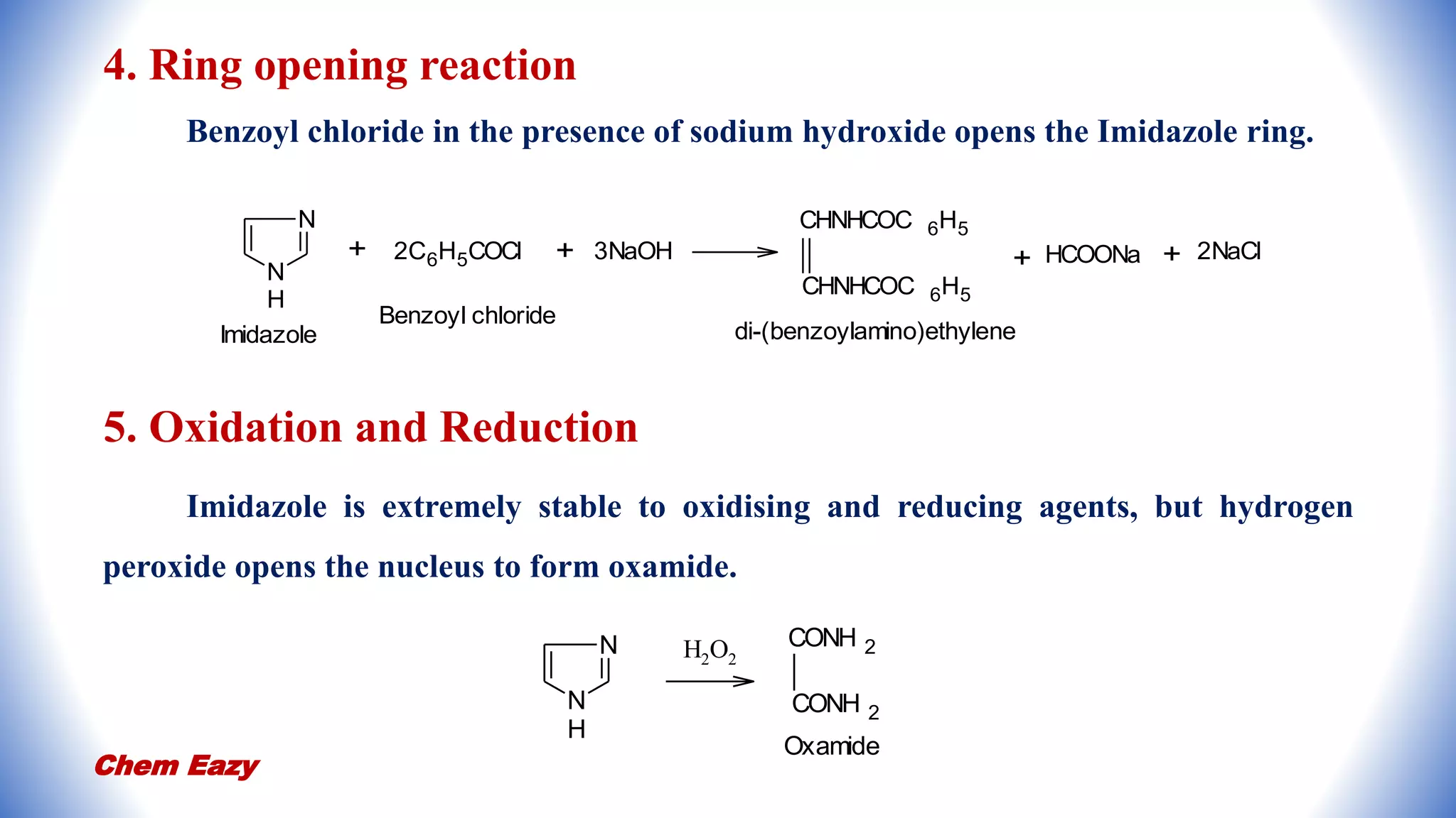 Imidazole - Synthesis of Imidazole - Reactions of Imidazole - Medicinal ...