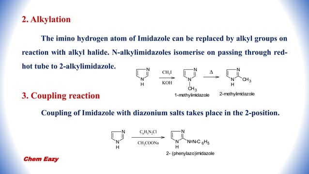 Imidazole - Synthesis of Imidazole - Reactions of Imidazole - Medicinal ...